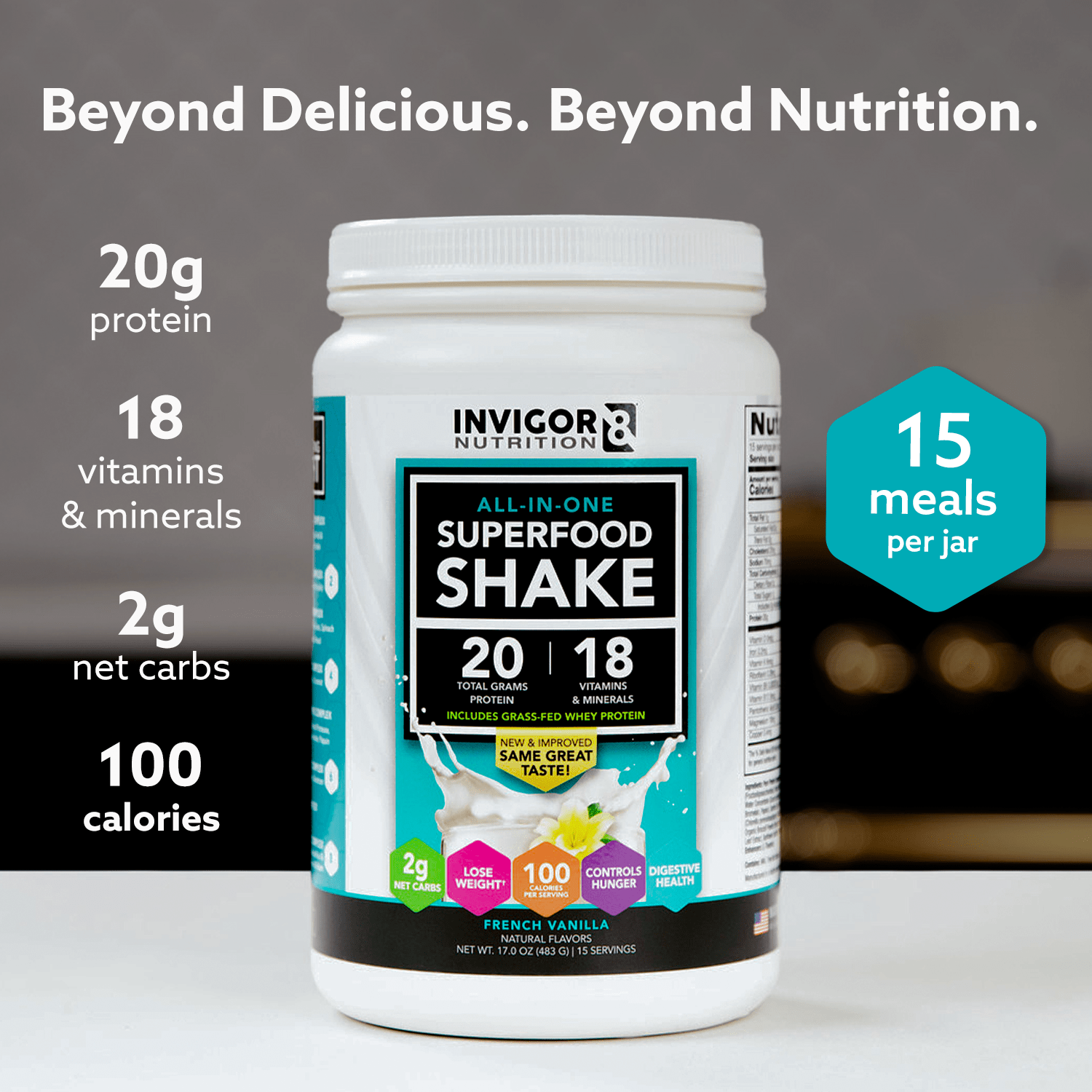 INVIGOR8 French Vanilla Superfood Shake