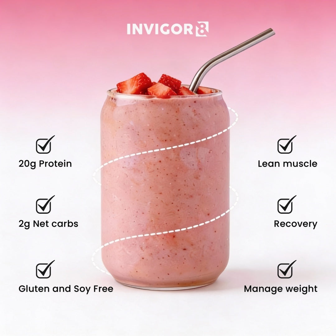 INVIGOR8 Natural Strawberry Superfood Shake