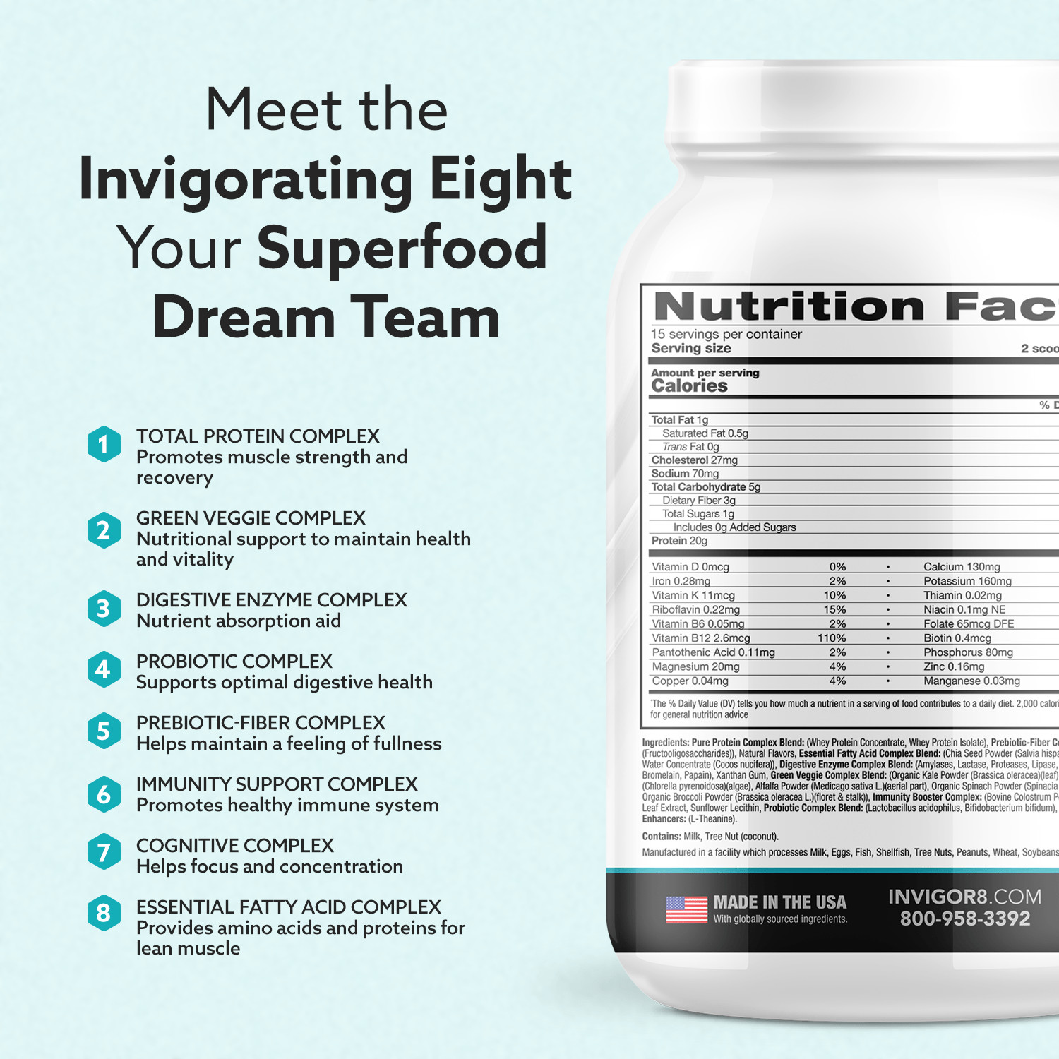 INVIGOR8 French Vanilla Superfood Shake