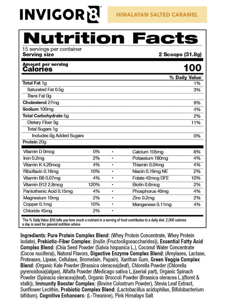 Himalayan Salted Caramel nutrition facts