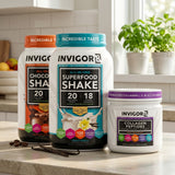 INVIGOR8 Daily Longevity System — Superfood Shakes + Collagen Bundle