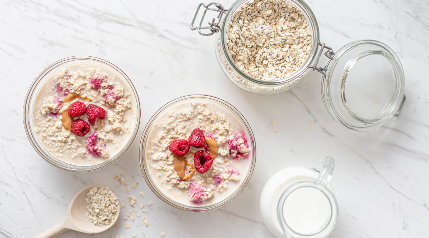  Gluten Free Raspberry Yogurt Overnight Oats