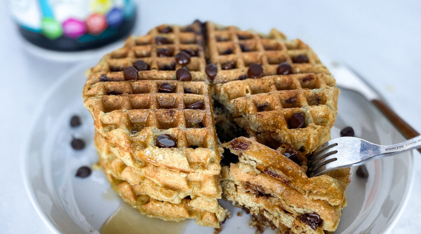 invigor8 chocolate chip waffles