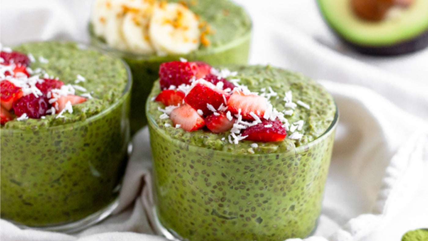 Invigor8 green chia pudding