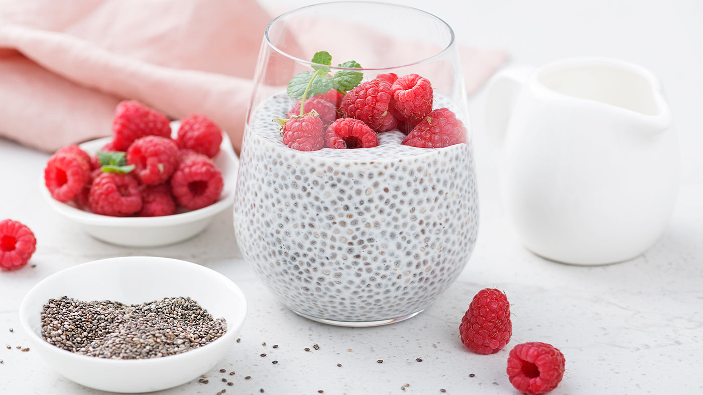  Gluten Free Raspberry Chia Pudding
