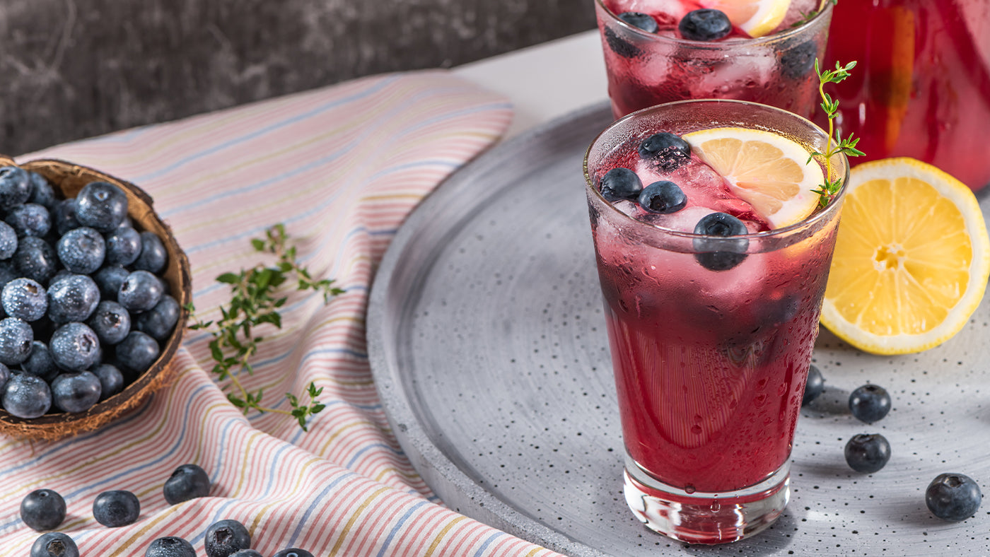  sparkling blueberry lemonade