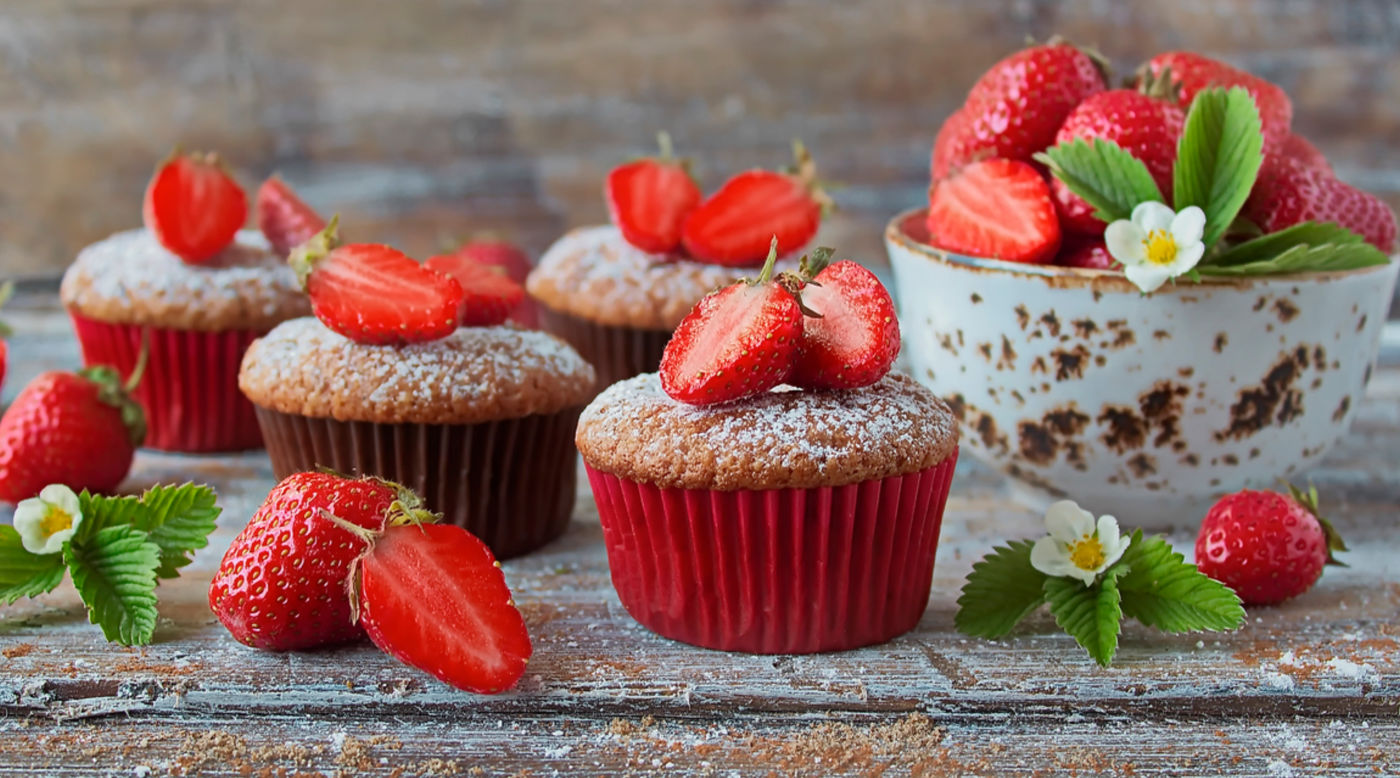  INVIGOR8 strawberry muffins