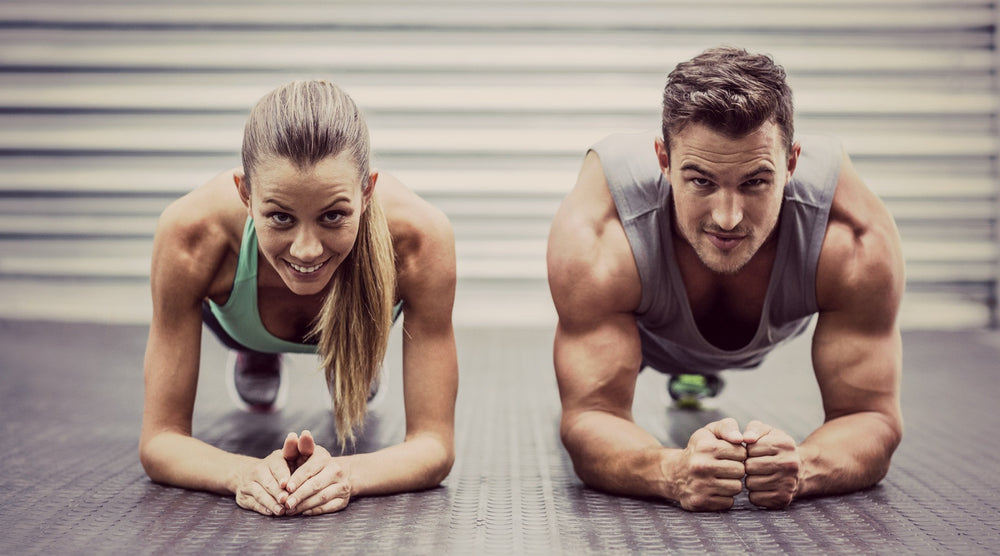 Couple planking