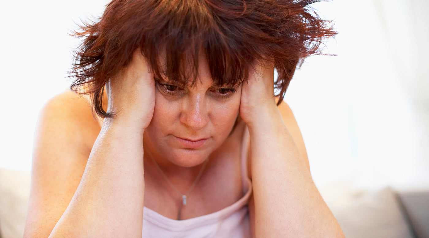  overweight woman stressed out