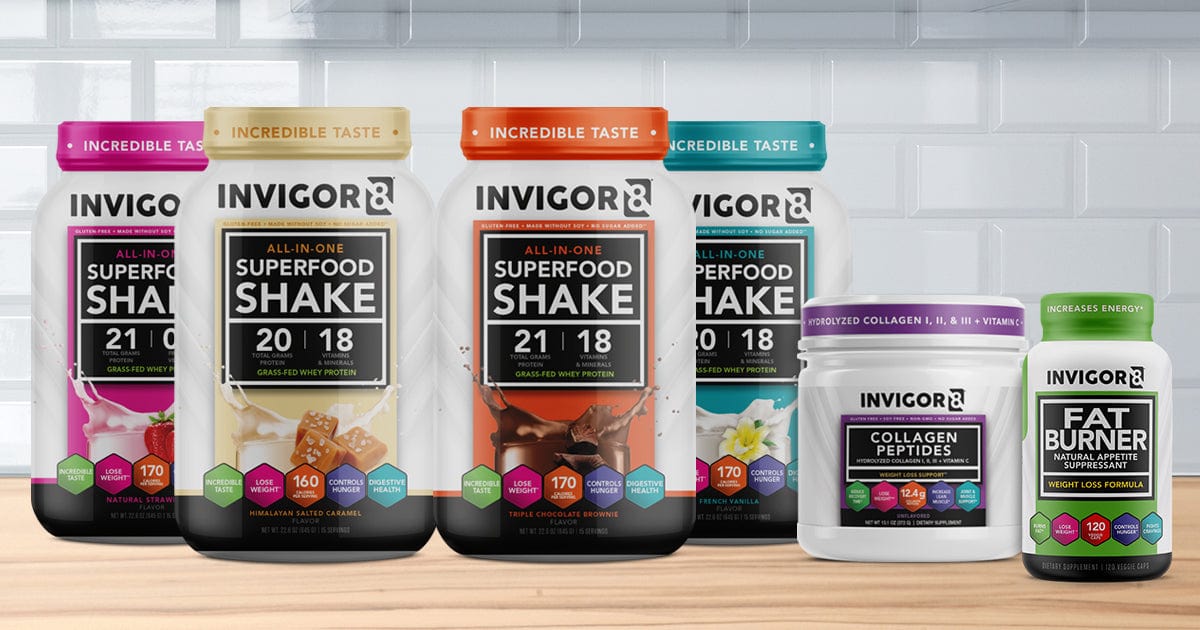 Invigor8 | Weight Loss Supplements, Grass-Fed Whey Protein Shakes