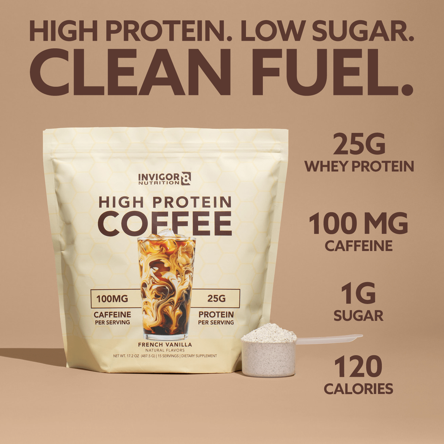 High Protein Coffee - French Vanilla