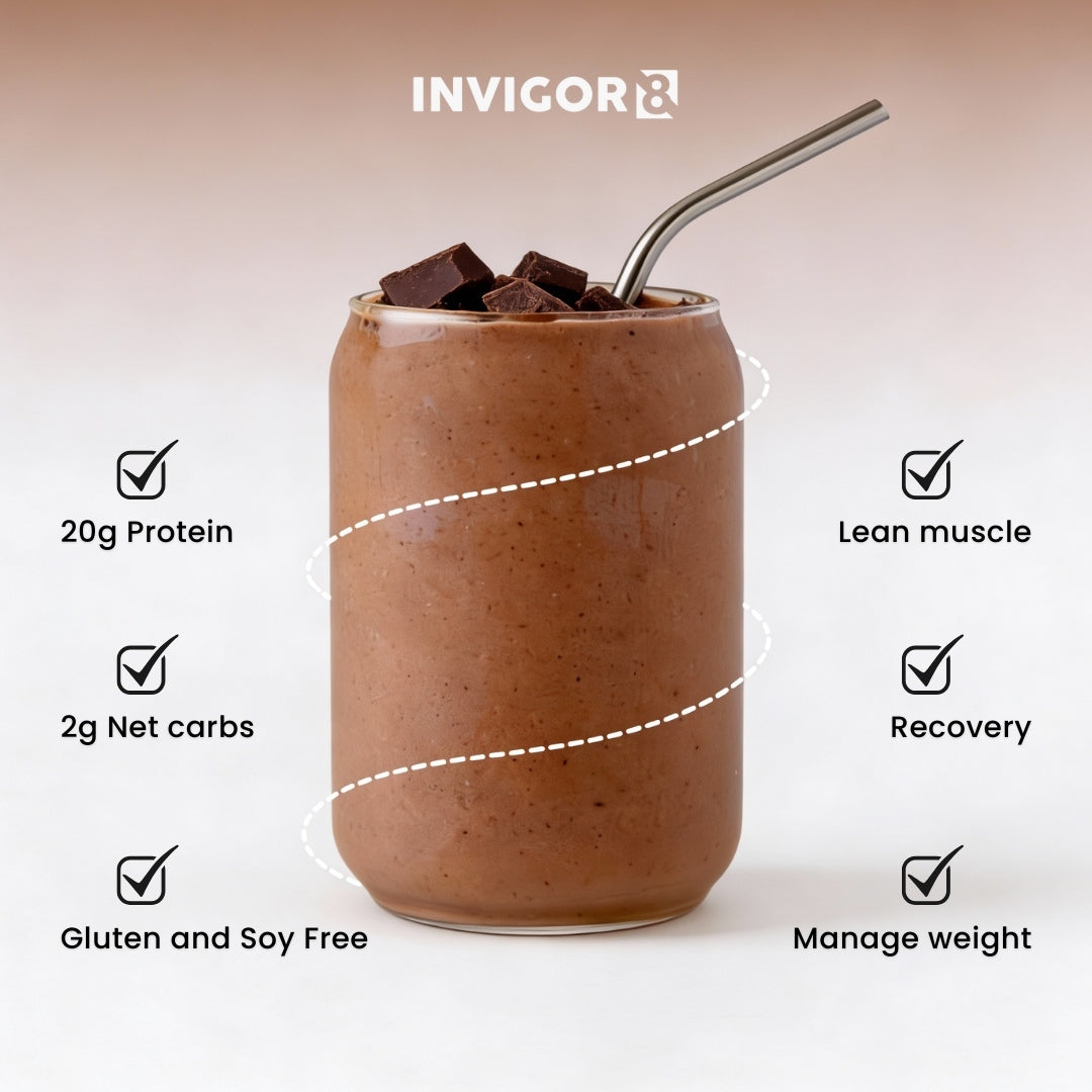 INVIGOR8 Triple Chocolate Brownie Superfood Shake