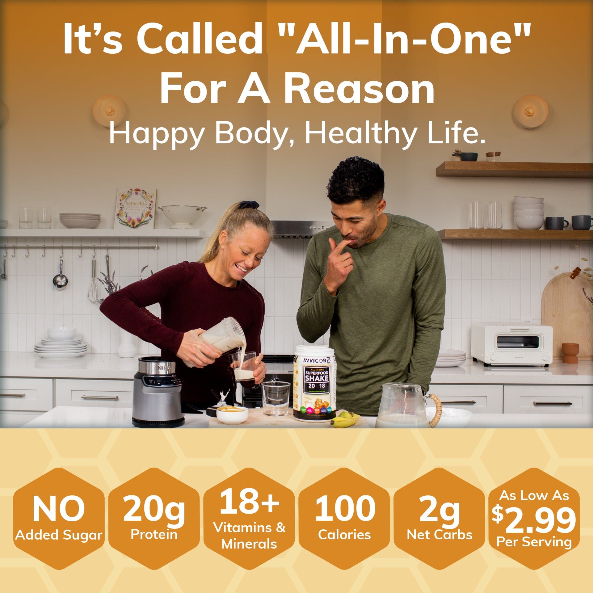 Invigor8 Salted Caramel Superfood Protein Powder | INVIGOR8