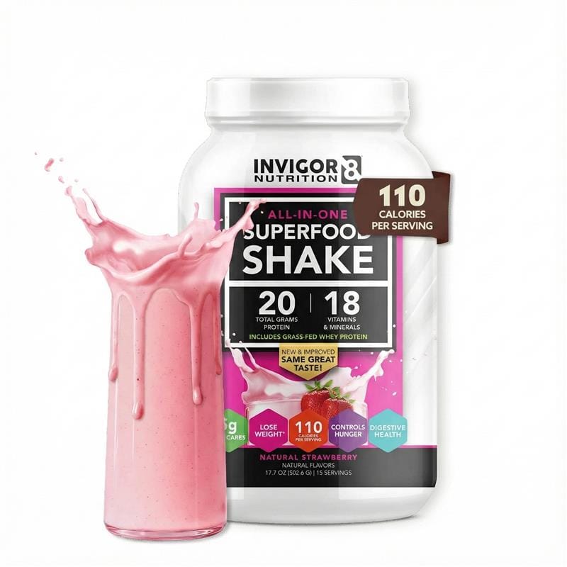  INVIGOR8 Natural Strawberry Superfood Shake