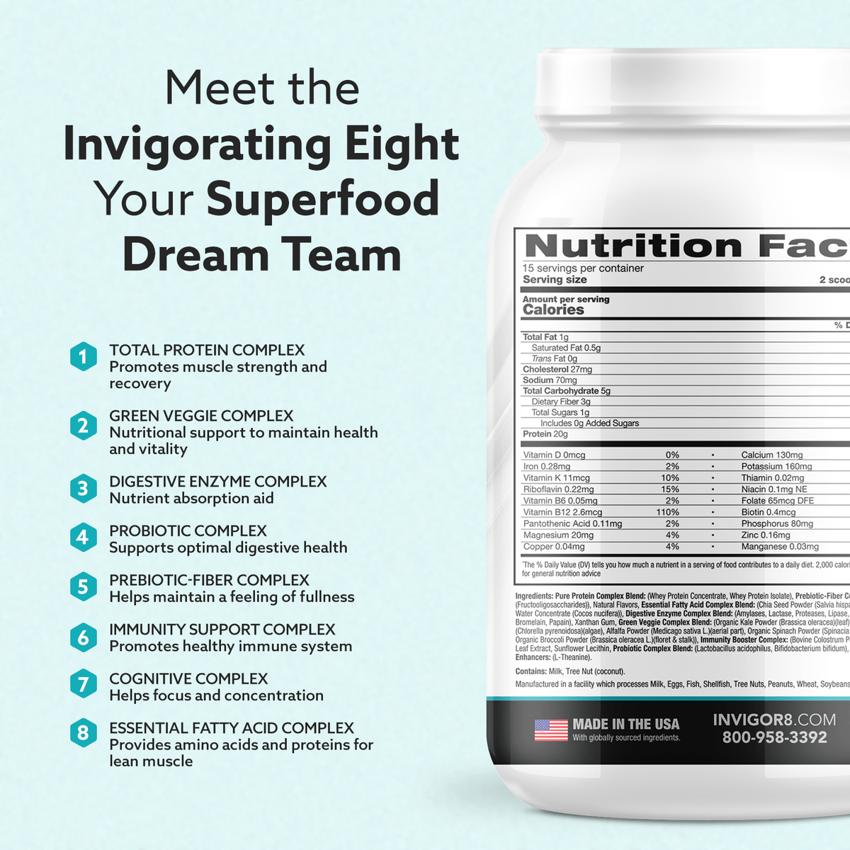  INVIGOR8 French Vanilla Superfood Shake