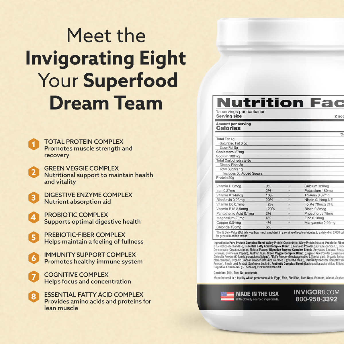  INVIGOR8 Himalayan Salted Caramel Superfood Shake