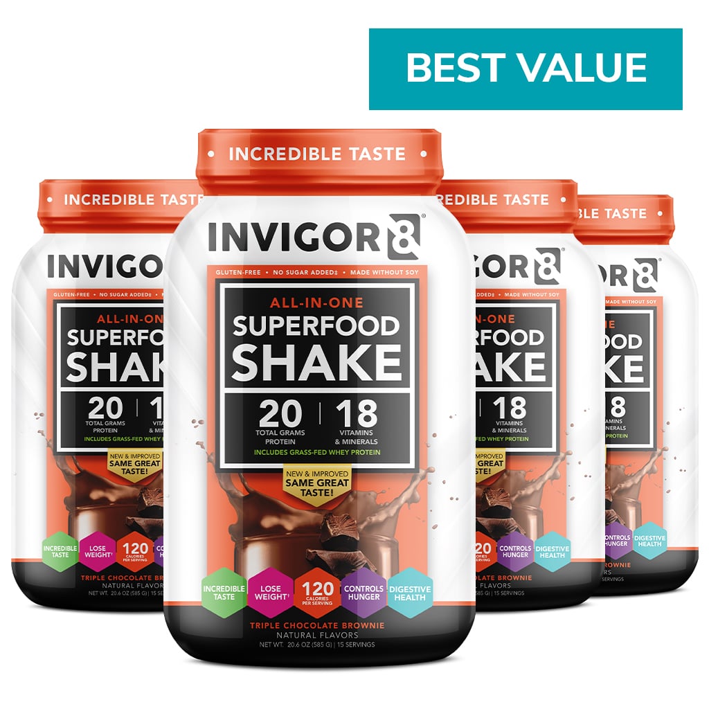 INVIGOR8 Triple Chocolate Brownie Superfood Shake