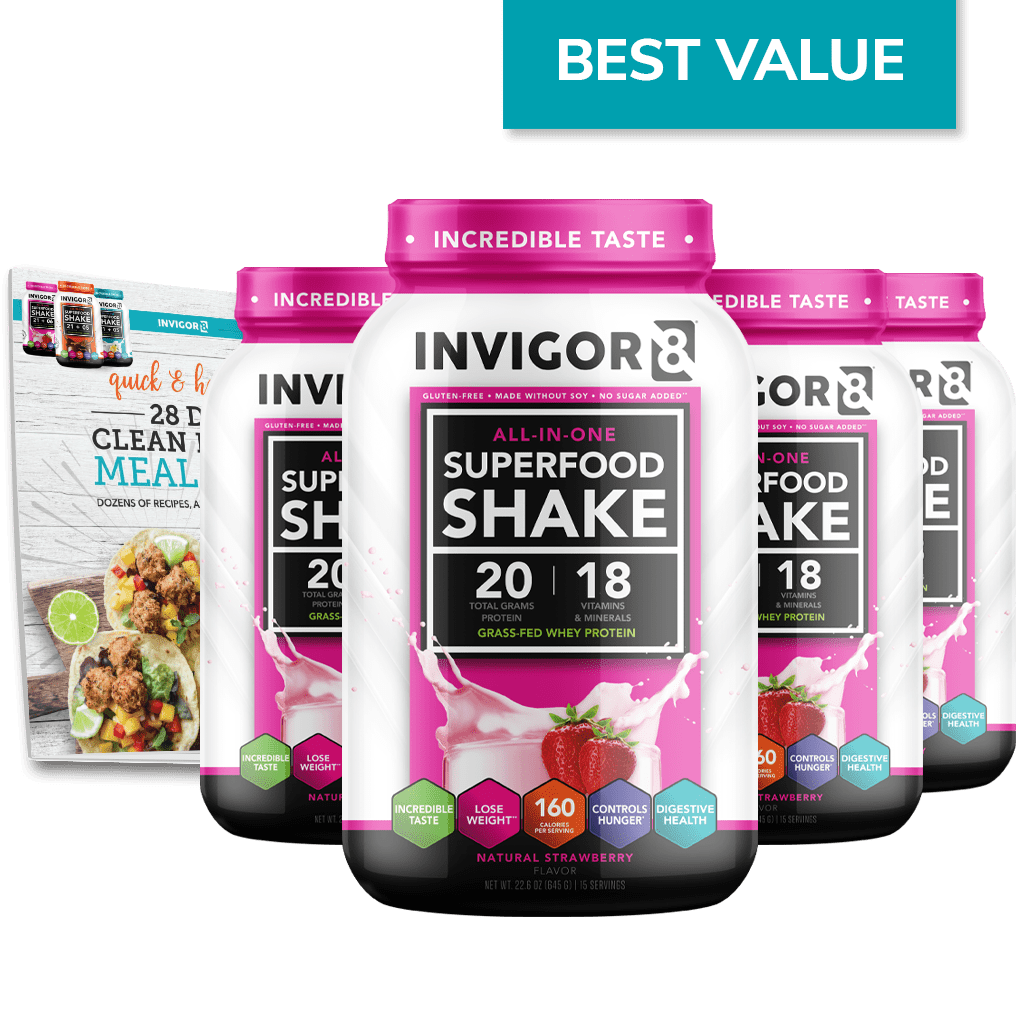 INVIGOR8 Natural Strawberry Superfood Shake