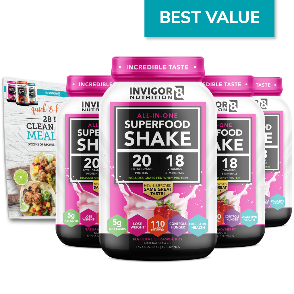 INVIGOR8 Natural Strawberry Superfood Shake