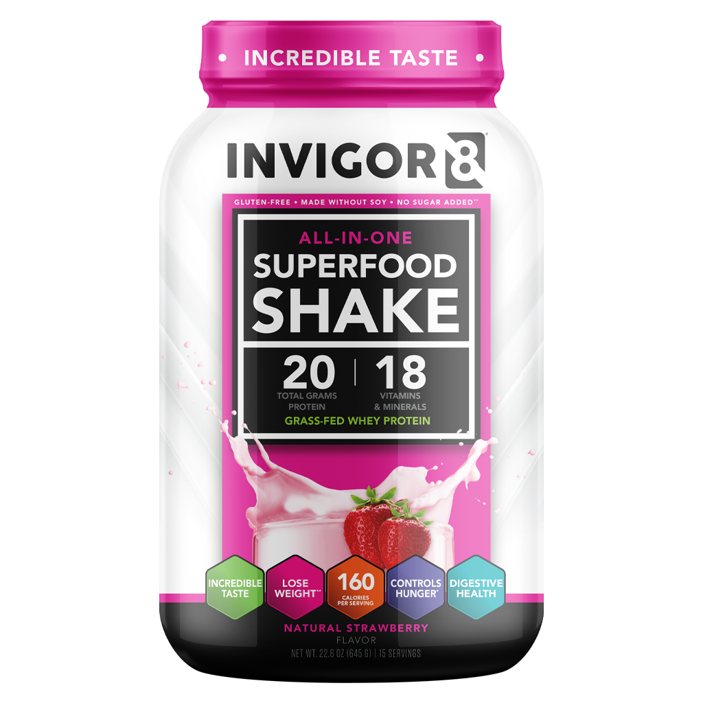 INVIGOR8® Natural Strawberry Superfood Shake