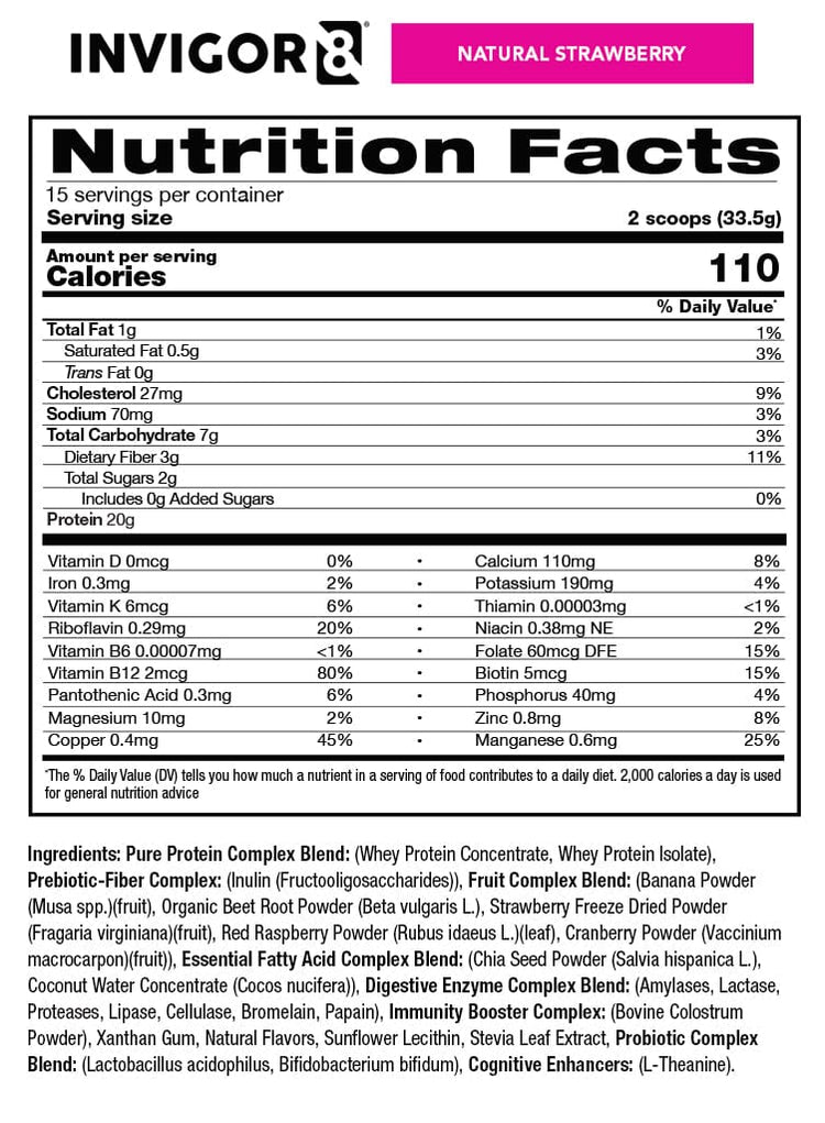 Natural Strawberry nutrition facts