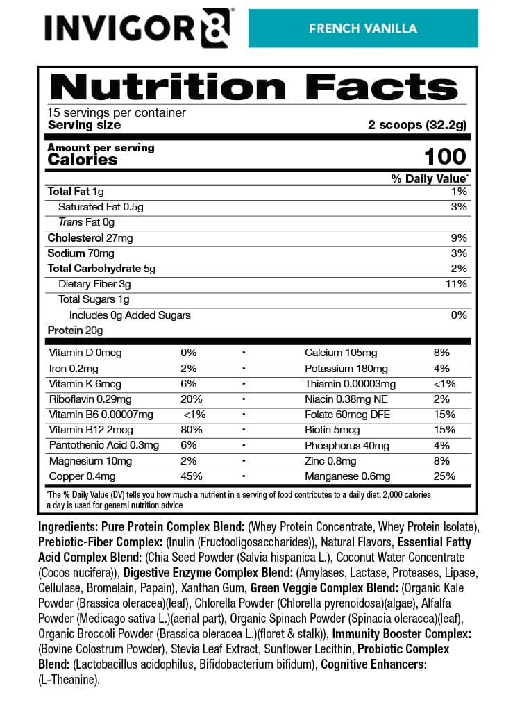  INVIGOR8 French Vanilla Superfood Shake