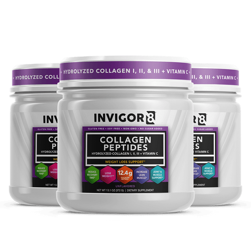 3-pack invigor8 collagen peptides