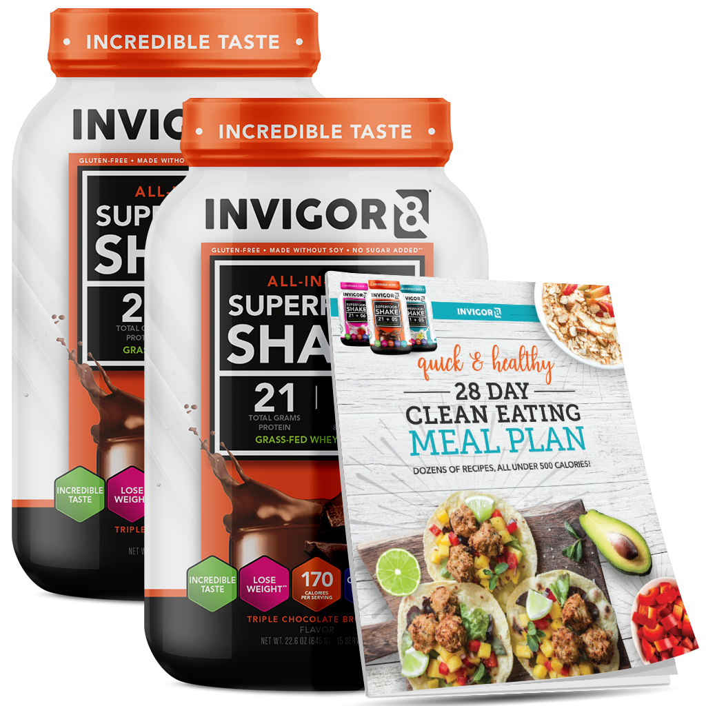 invigor8 shake triple chocolate brownie 2-pack