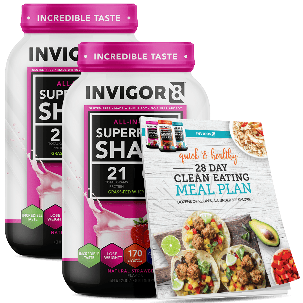 invigor8 shake natural strawberry 2-pack