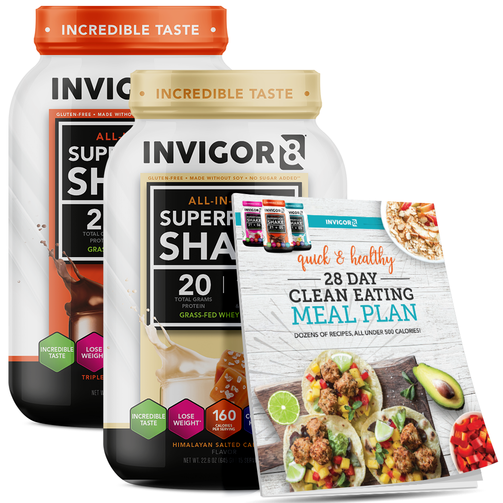 invigor8 shake salted caramel + chocolate