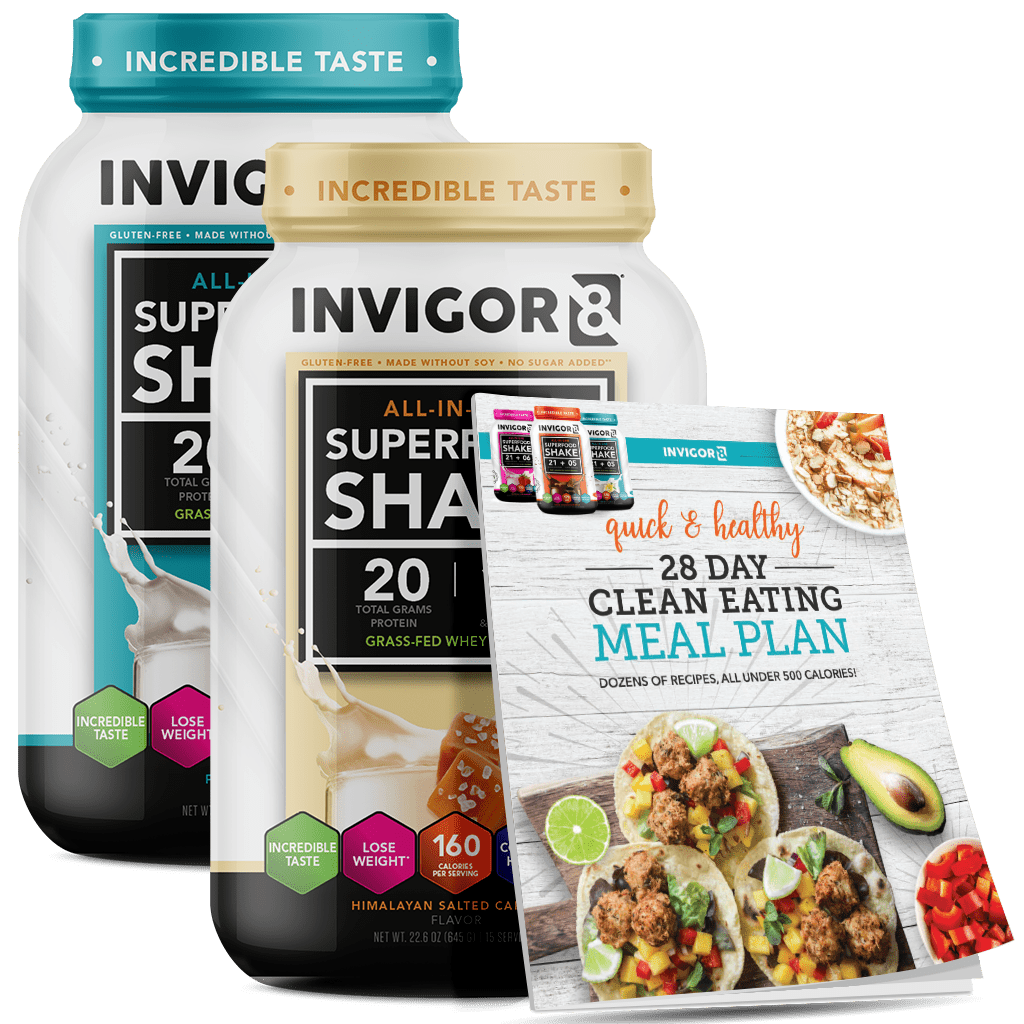 invigor8 shake salted caramel + vanilla