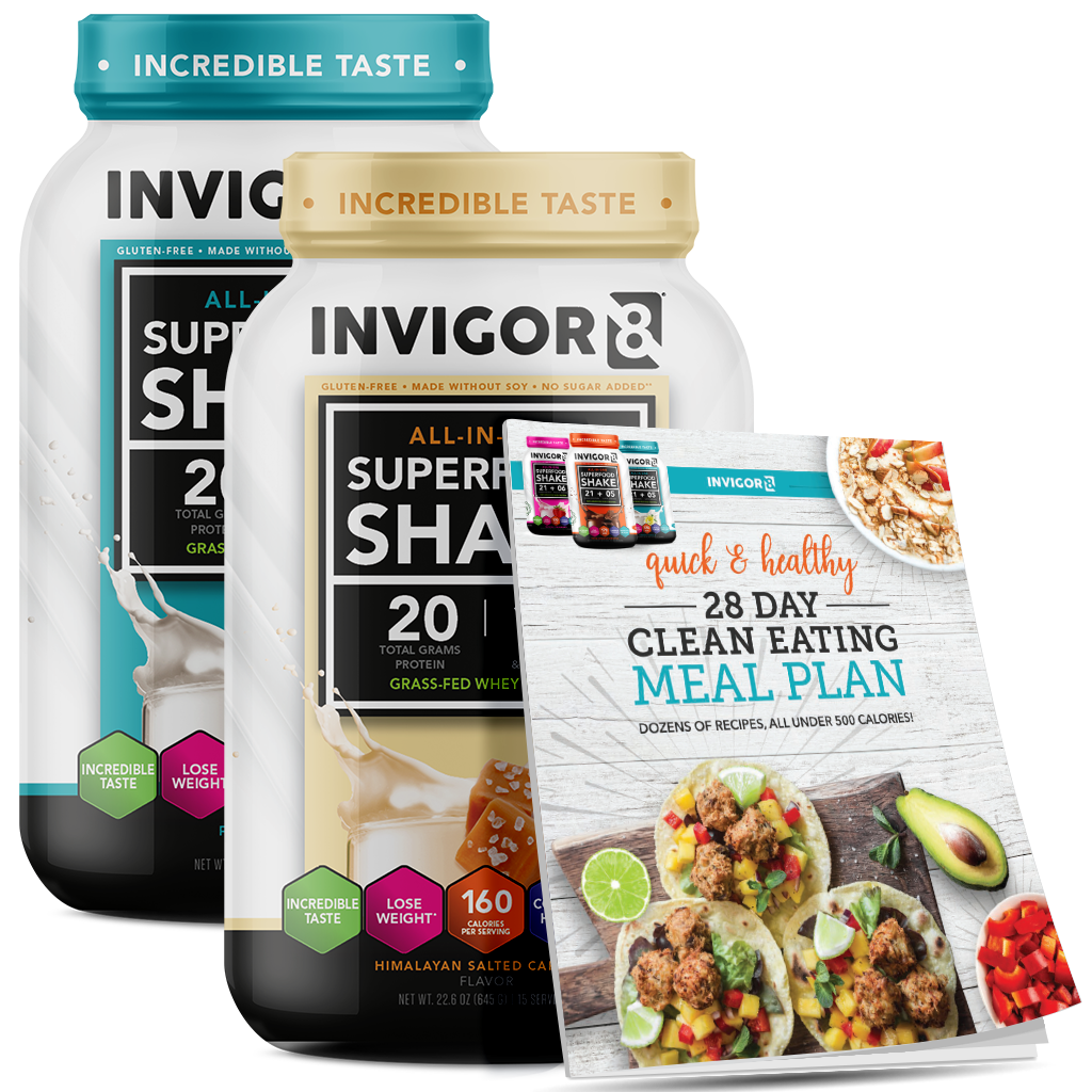 invigor8 shake salted caramel + vanilla