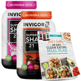 invigor8 shake chocolate + strawberry