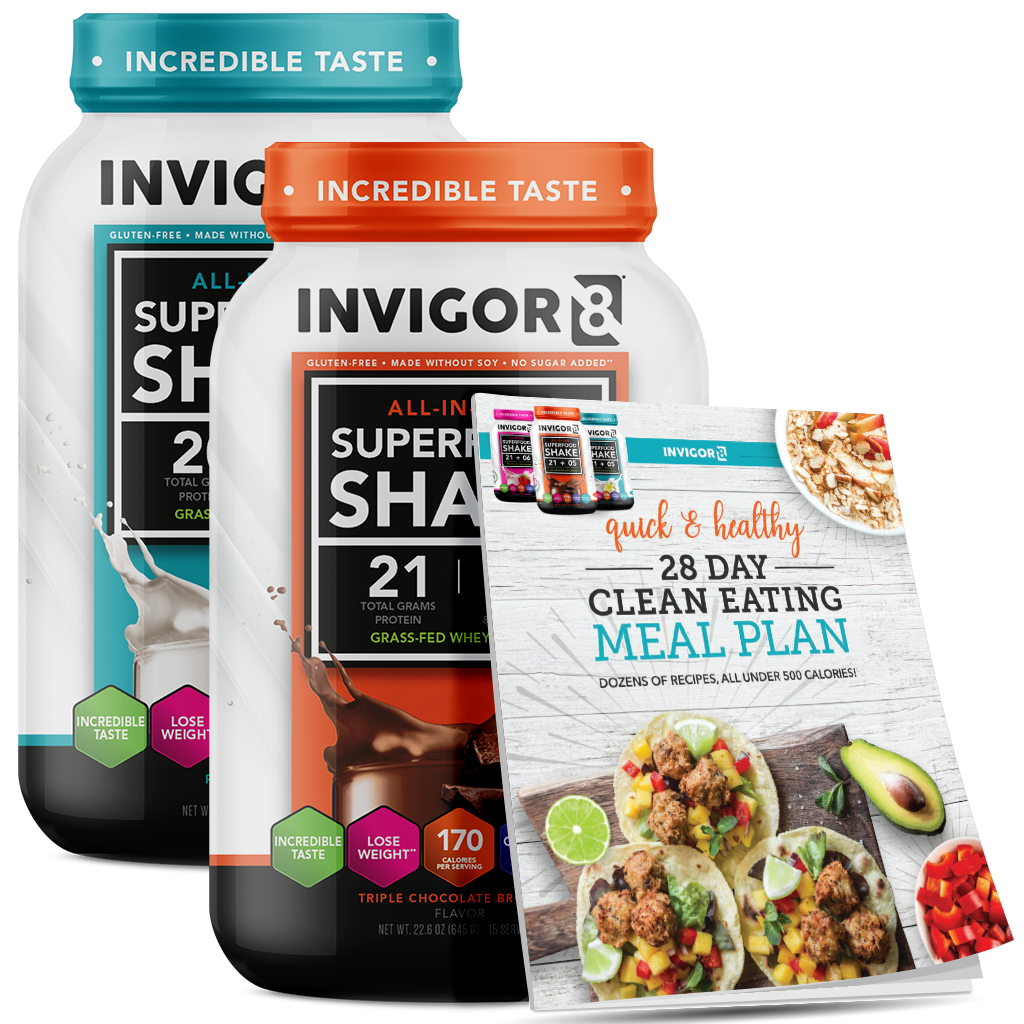 invigor8 shake chocolate + vanilla