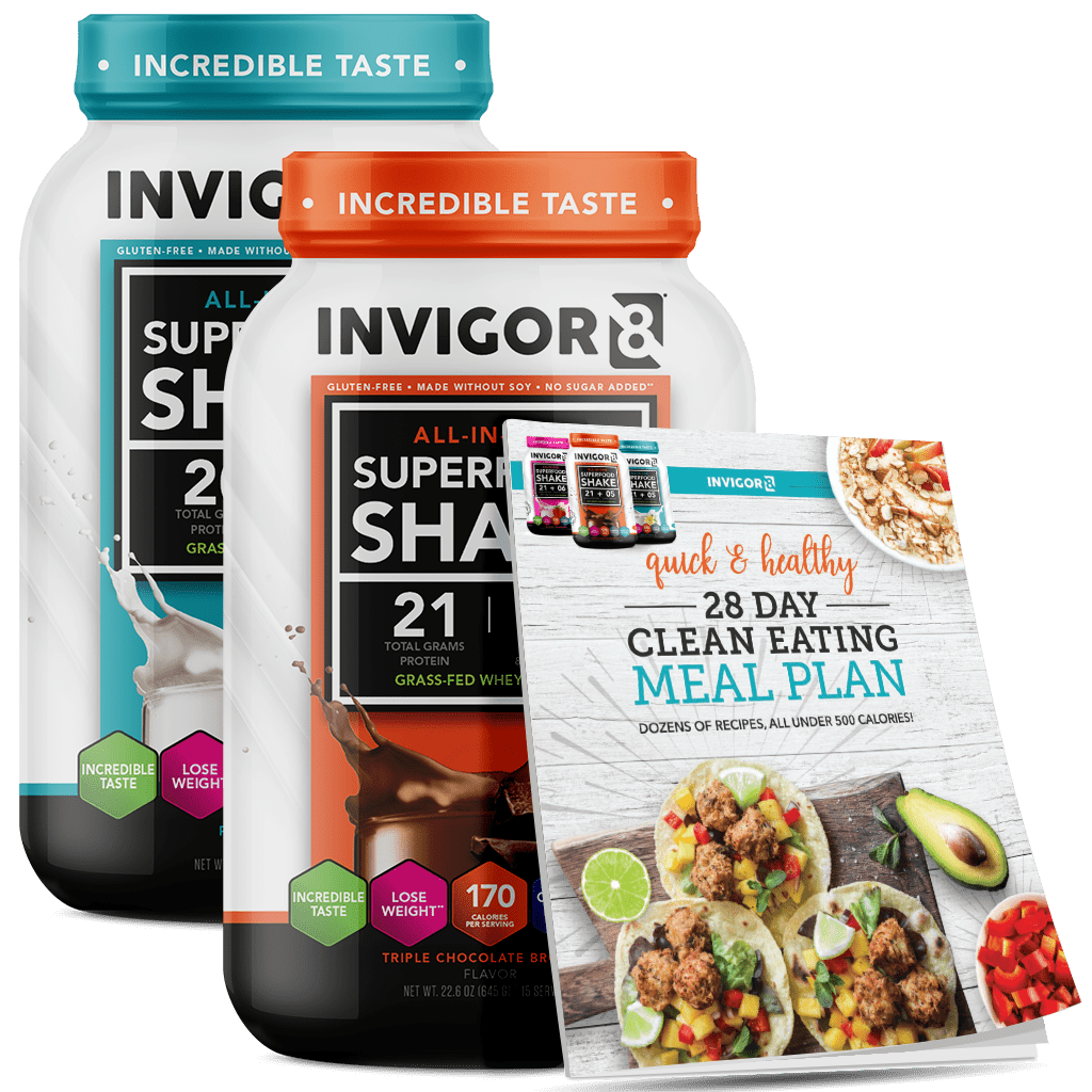  invigor8 shake chocolate + vanilla